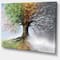 Designart - Tree with Four Seasons - Tree Painting Canvas Art Print